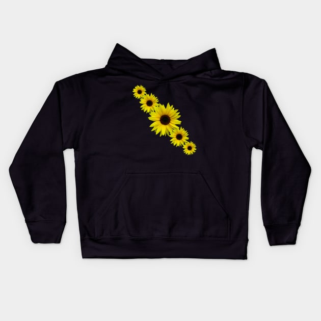 sunflowers, sunflower, bloom, flower, floral Kids Hoodie by rh_naturestyles